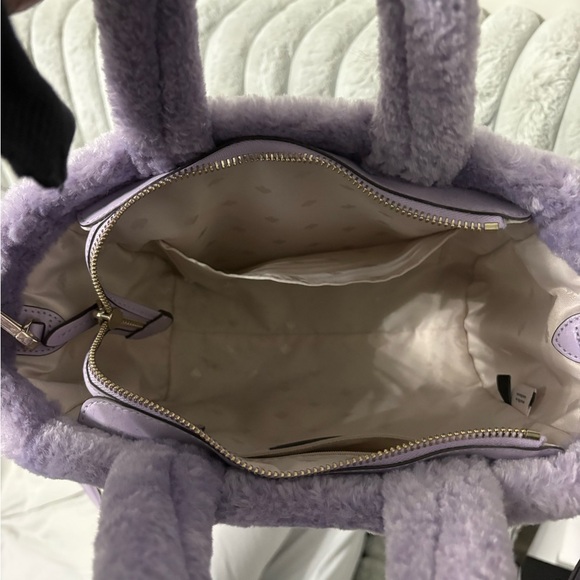 Kate Spade Lavender Fuzzy Purse - Picture 3 of 3